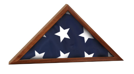 Genuine Walnut Flag Display Case for 3' x 5' flag