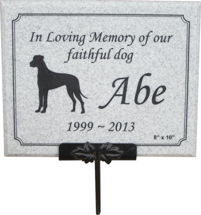 AcrylaStone Plaque with Stake Mount