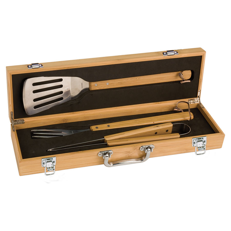 Bamboo BBQ Gift Set With Tools