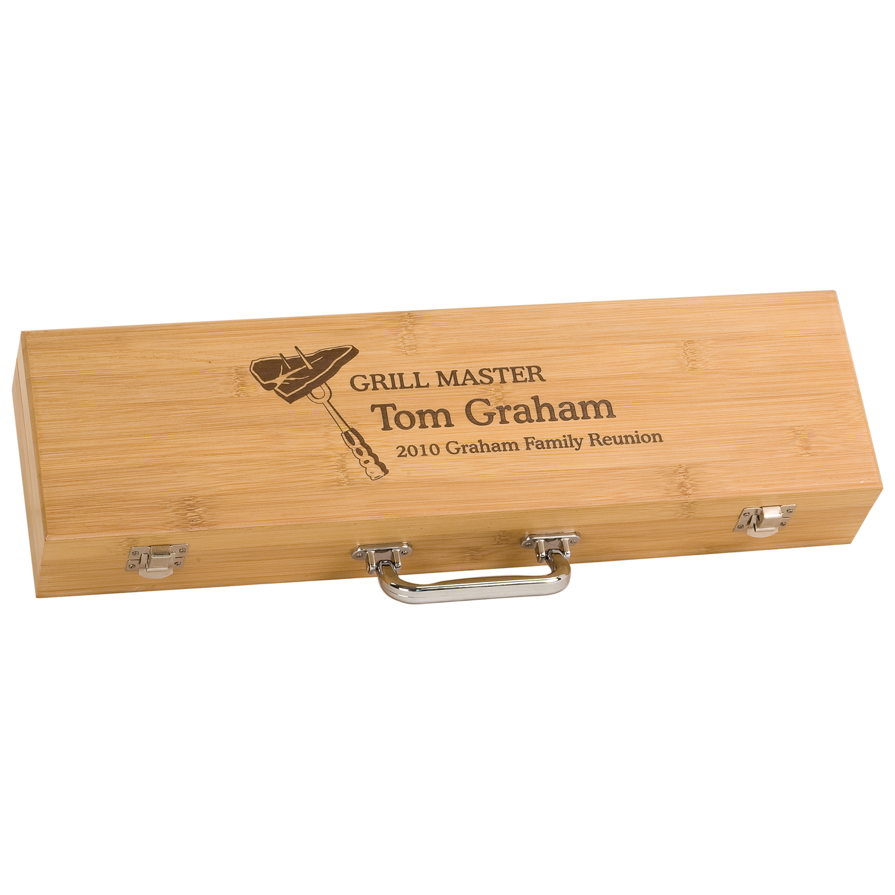 Bamboo BBQ Gift Set With Tools