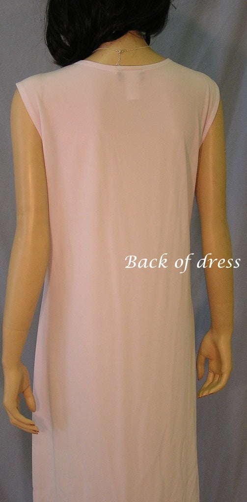 Plain Stretchy Sleeveless Dress, White, Size 2XL