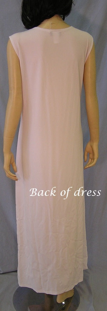 Plain Stretchy Sleeveless Dress, White, Size 2XL