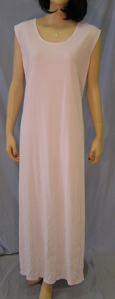 Plain Stretchy Sleeveless Dress, White, Size 2XL
