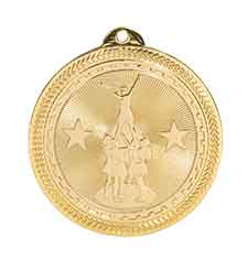 Competitive Cheer BriteLazer Medal with Neck Ribbon
