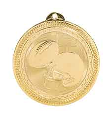 Football BriteLazer Medal with Neck Ribbon