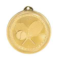 Tennis BriteLazer Medal with Neck Ribbon