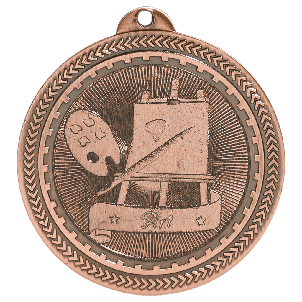Antique Bronze 2" Art Laserable BriteLazer Medal