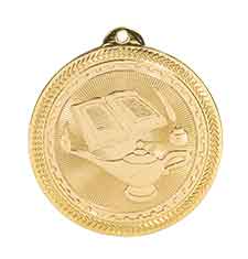 Lamp of Knowledge BriteLazer Medal with Neck Ribbon