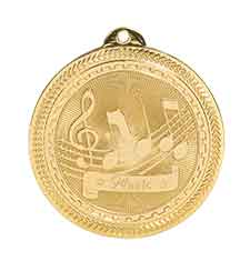 Music BriteLazer Medal with Neck Ribbon