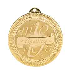 Spelling BriteLazer Medal with Neck Ribbon