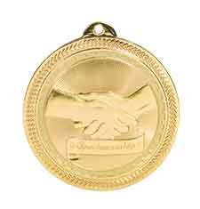 Sportsmanship BriteLazer Medal with Neck Ribbon