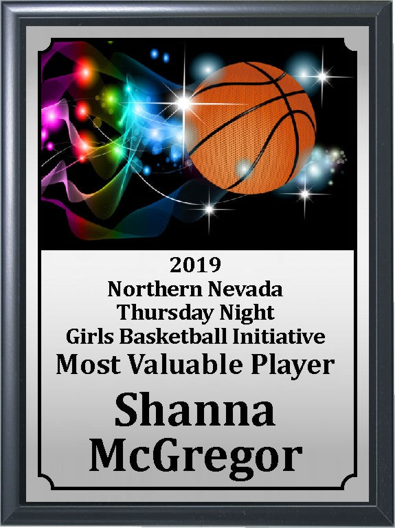 Graphic Basketball Plaque 