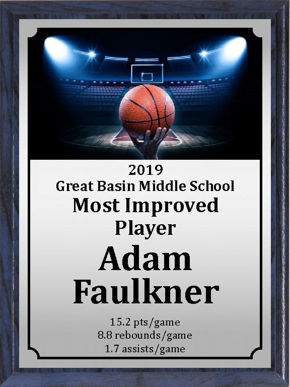 Ball in Hand Basketball Plaque 