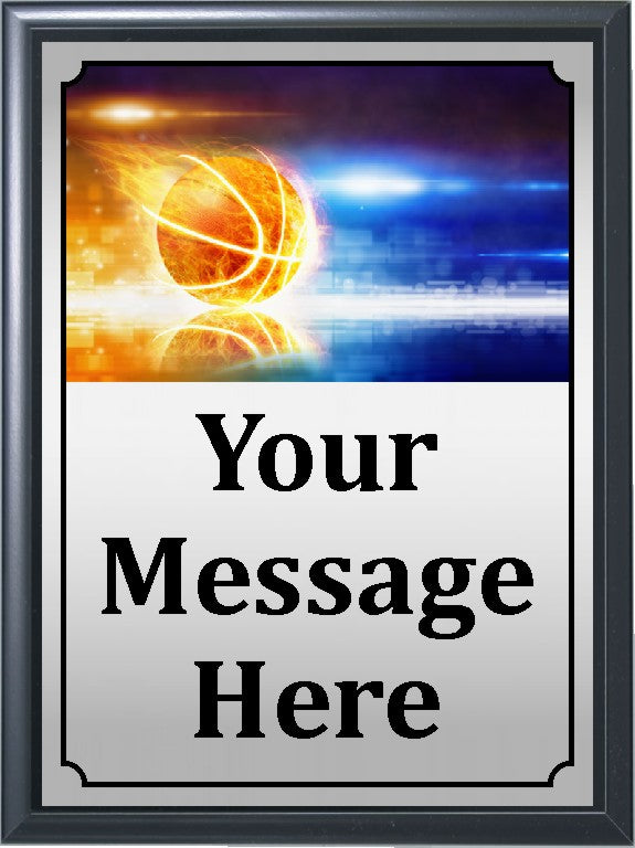 Neon Basketball Plaque 
