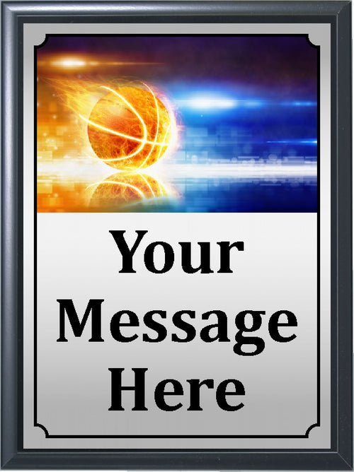 Neon Basketball Plaque 