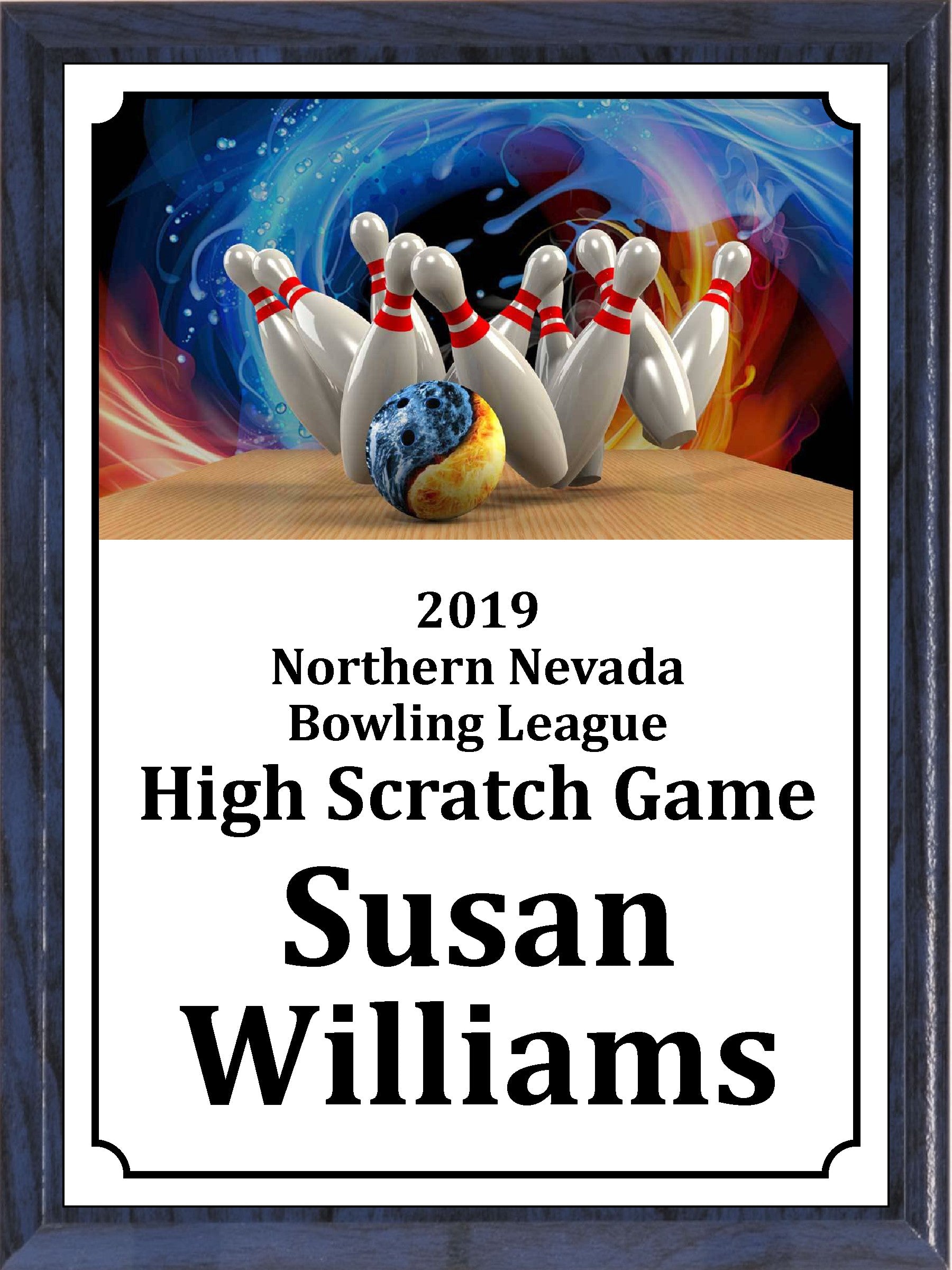 Cosmic Bowling Plaque