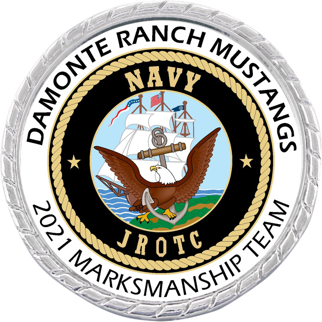 Silver Rope Edge Challenge Coin