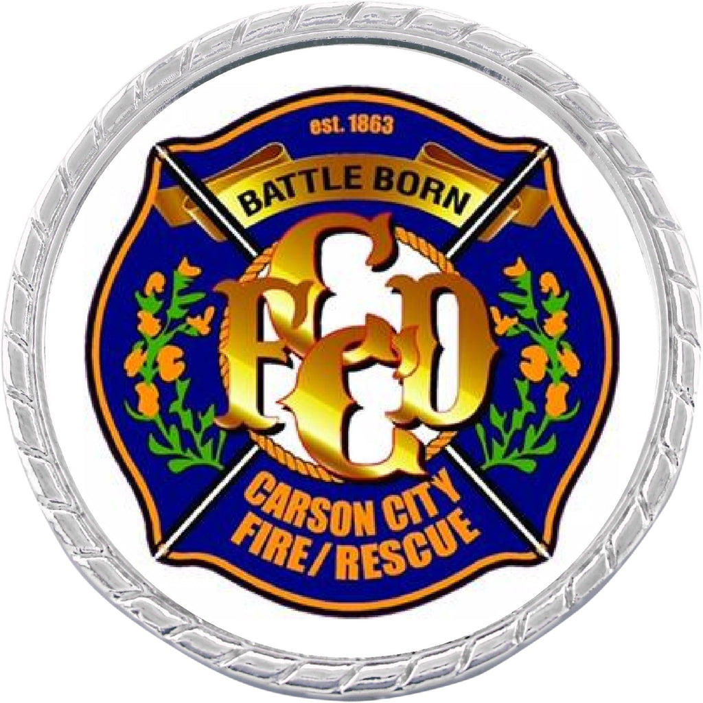 Silver Rope Edge Challenge Coin