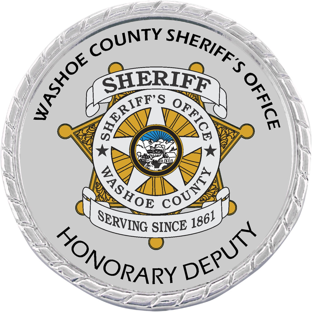 Silver Rope Edge Challenge Coin