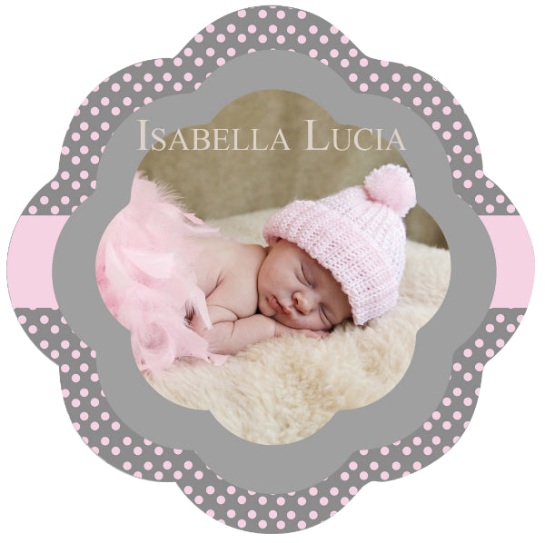 Medium Pamplona Shape Glossy White Aluminum Photo Panel