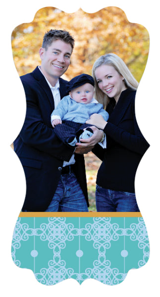 Medium Crete Shape Glossy White Aluminum Photo Panel