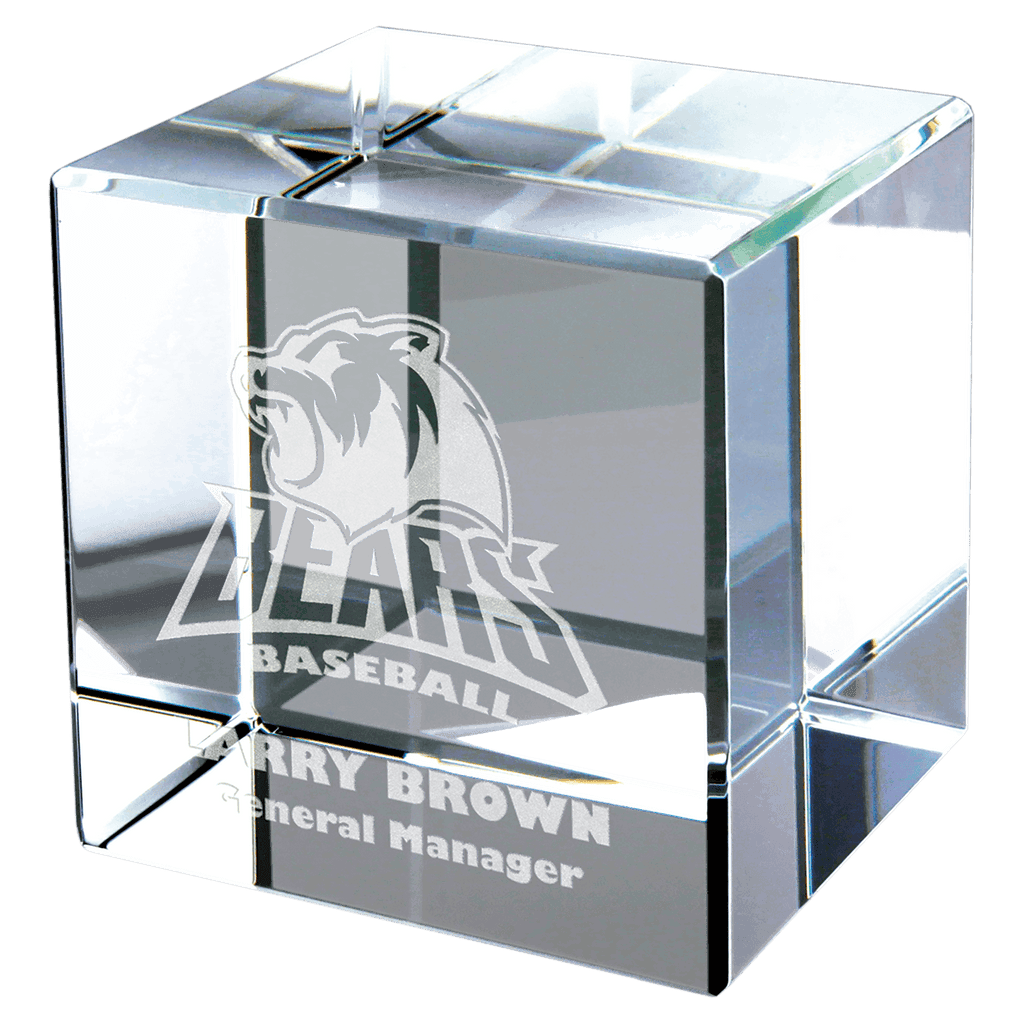 2" 2" x 2" Crystal Cube