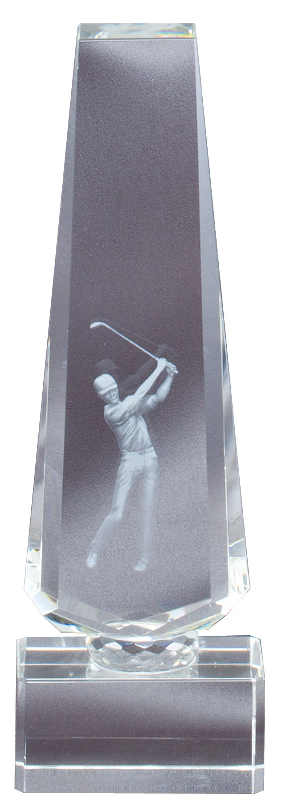 3D Golfer Crystal Tower