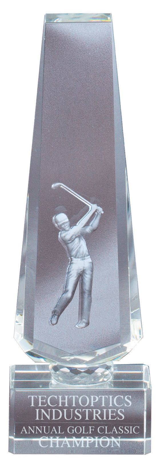 3D Golfer Crystal Tower