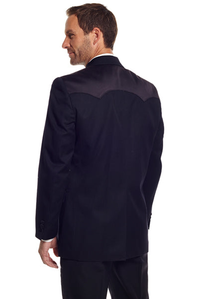 Circle S Traditional Western Tuxedo Coat in Black