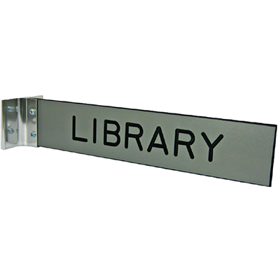 2" x 10" Corridor Sign with Engraved Plastic Insert