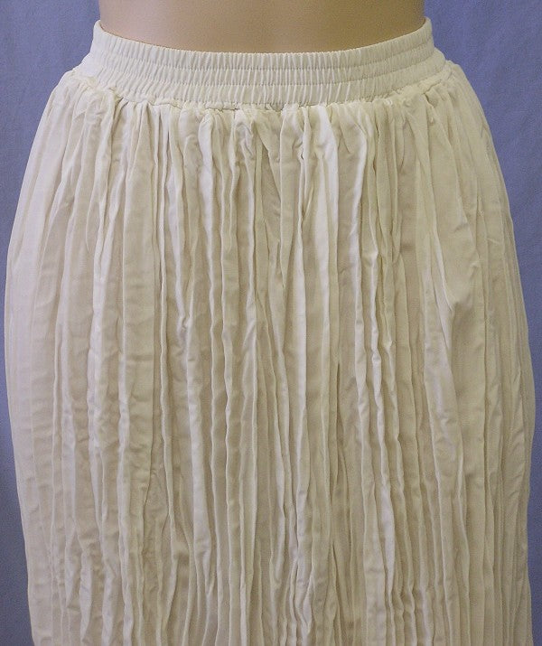 Heart Neck Short Sleeve Bridal Blouse and Broomstick Skirt Set, Ivory