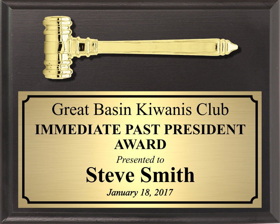 Economy Gavel Plaque, Landscape