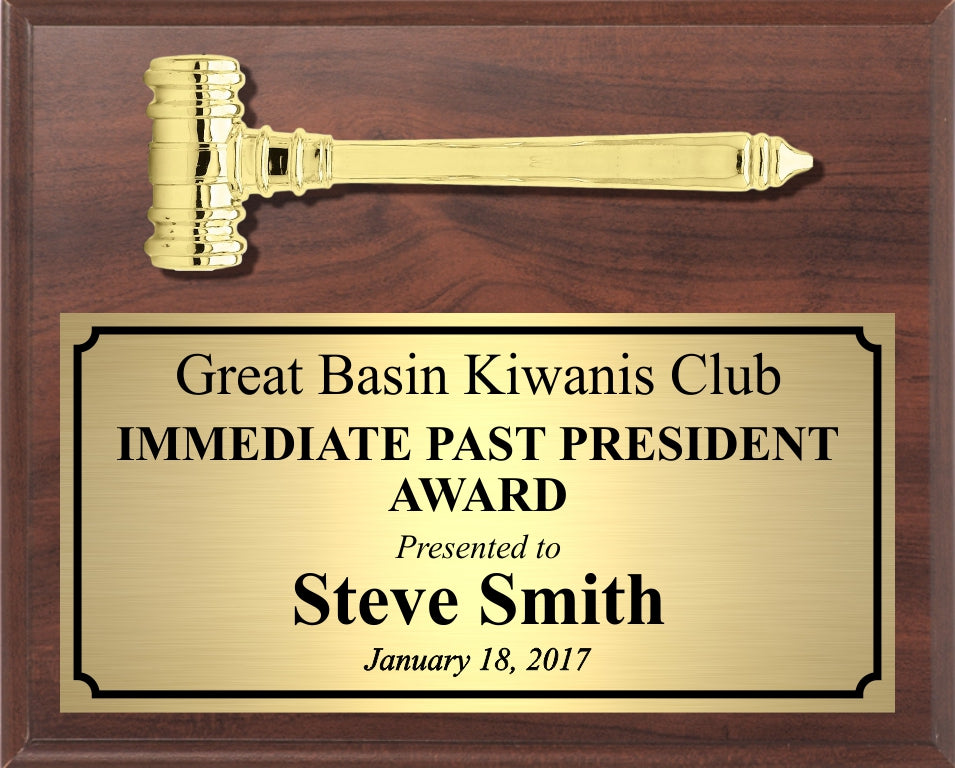 Economy Gavel Plaque, Landscape