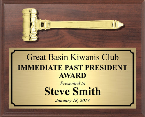 Economy Gavel Plaque, Landscape