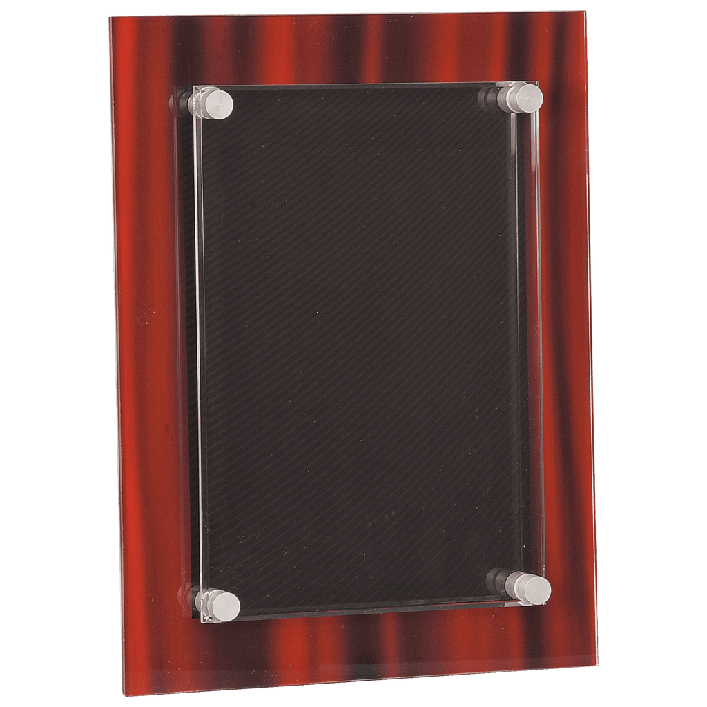 Red 9" x 12" Velvet Stand-Off Acrylic Plaque
