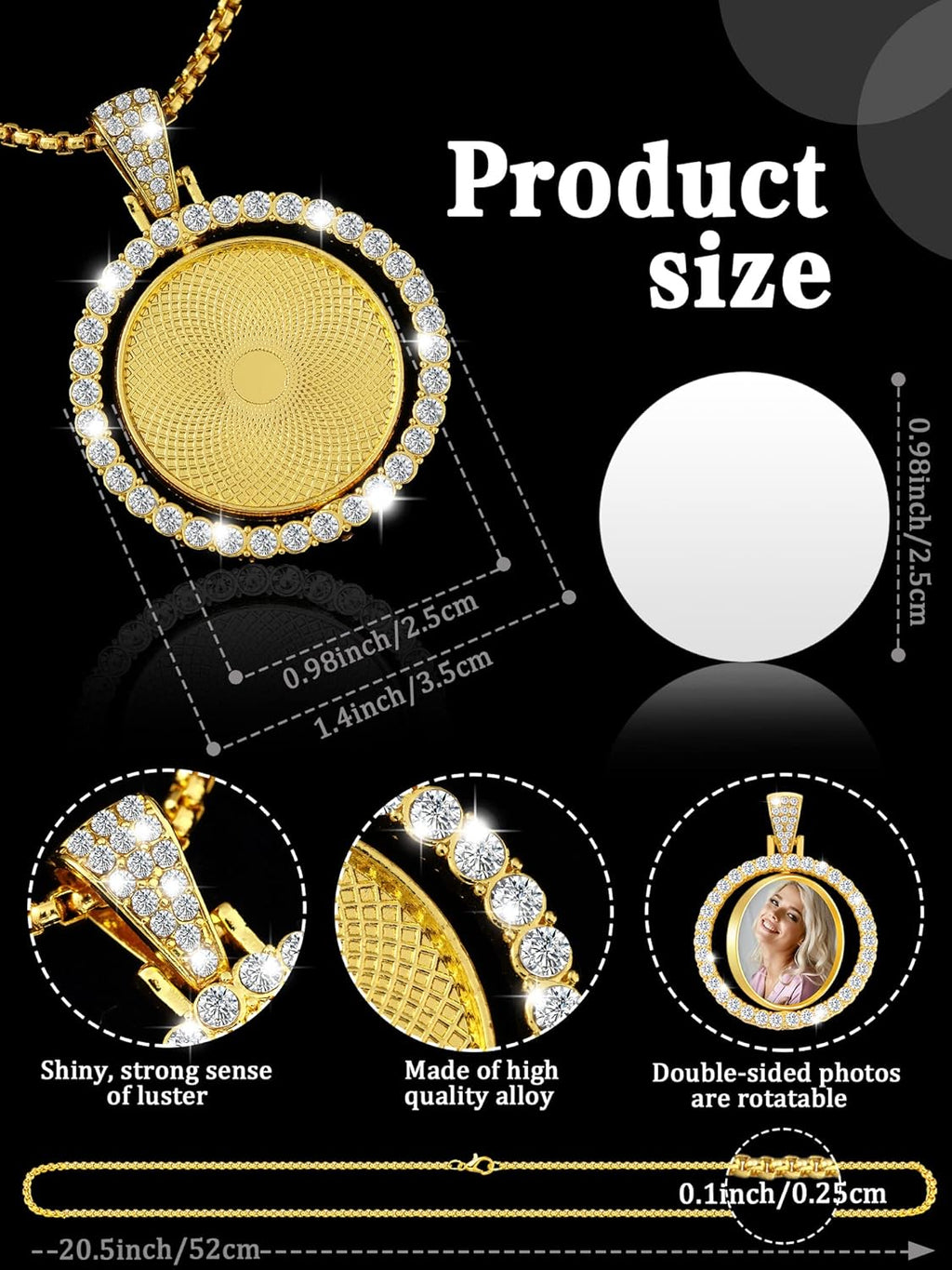 Photo Necklace - Round