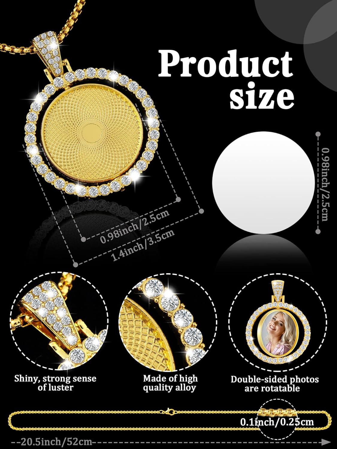 Photo Necklace - Round
