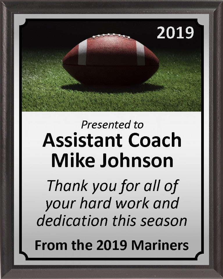 Football on Turf Plaque