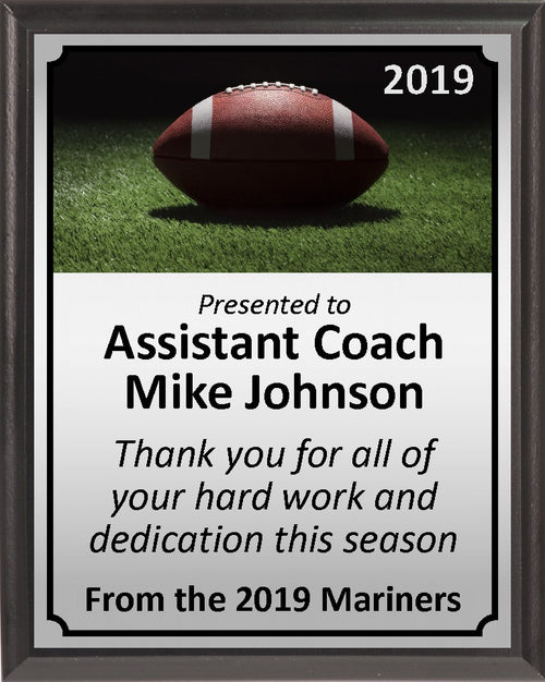 Football on Turf Plaque