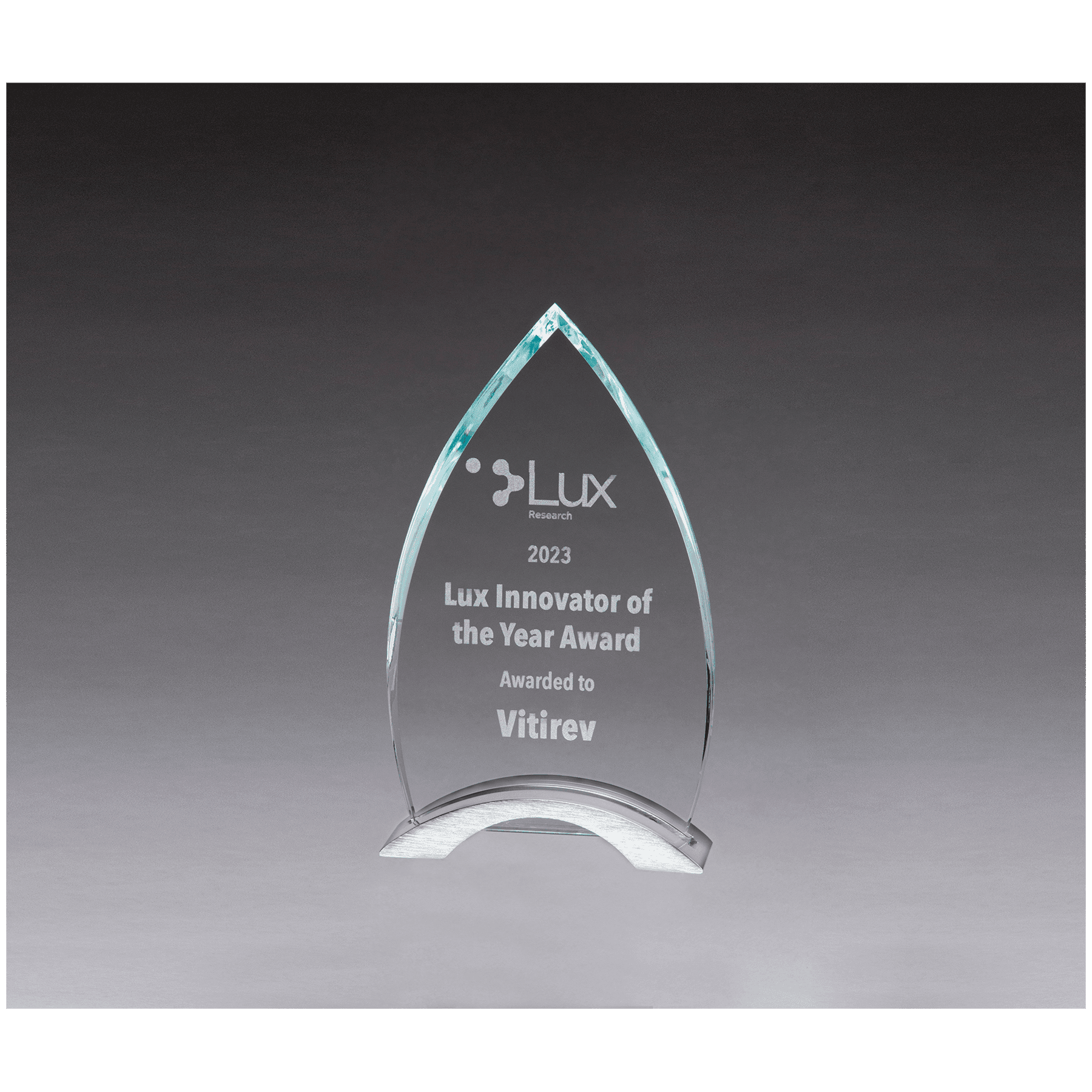 4 1/2" x 7 1/2" x 3/8" Thick Flame Series Clear Glass Top with Brushed Silver Aluminum Base