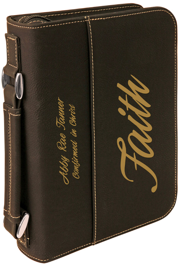 Black Leatherette Book/Bible Cover