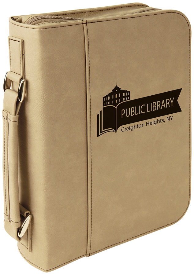 Light Brown Leatherette Book/Bible Cover