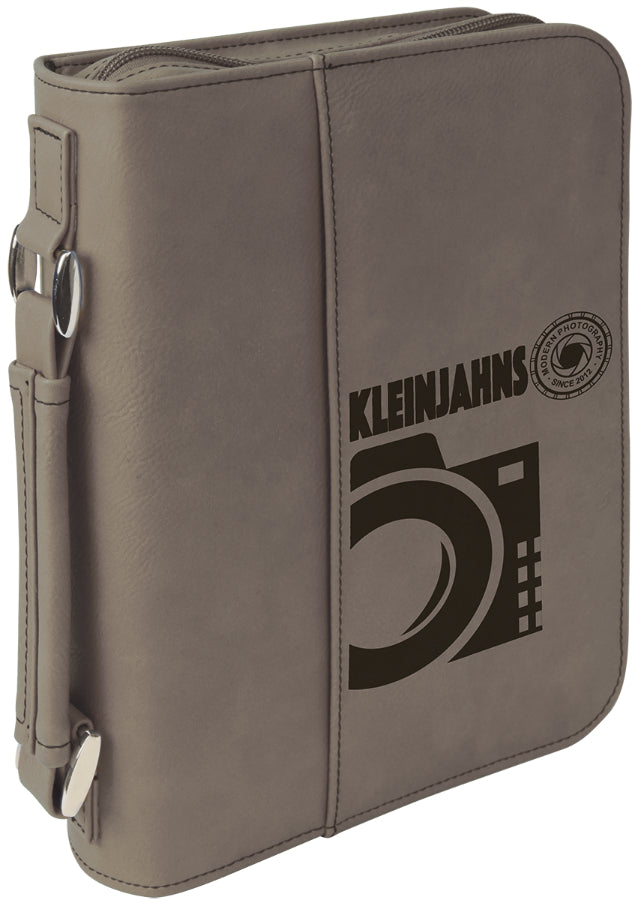 Gray Leatherette Book/Bible Cover