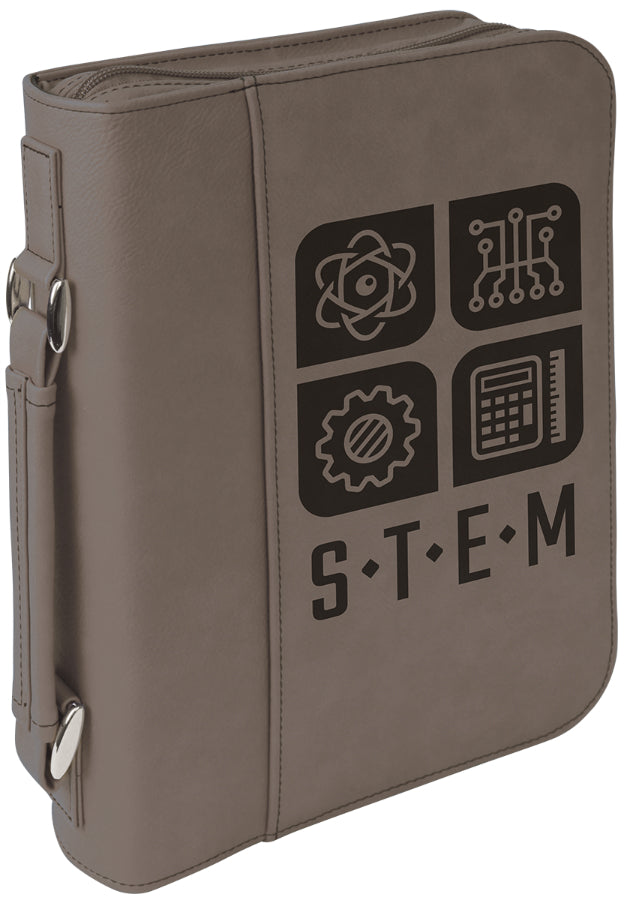 Gray Leatherette Book/Bible Cover