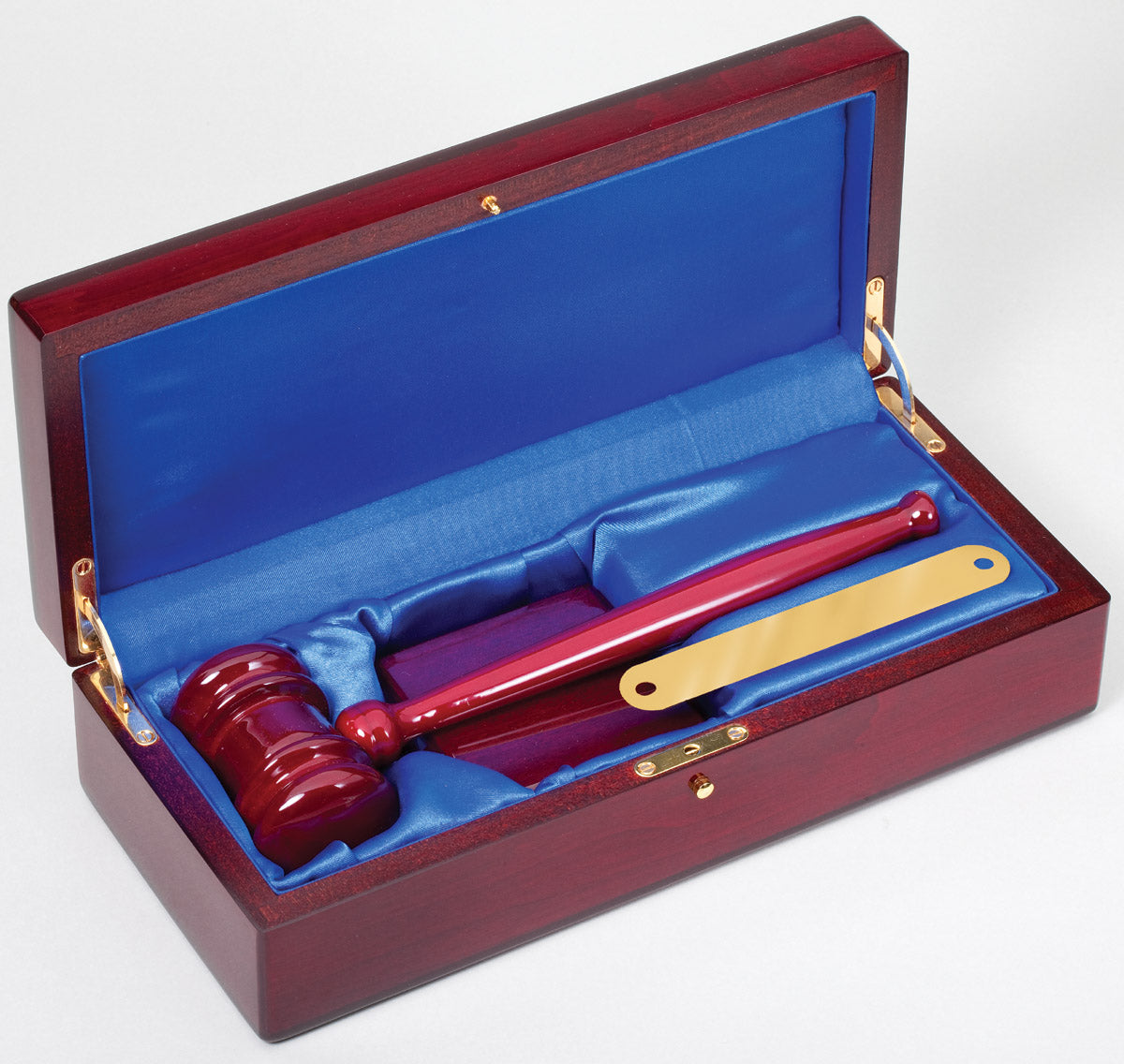 Gavel In Glossy Rosewood Presentation Box