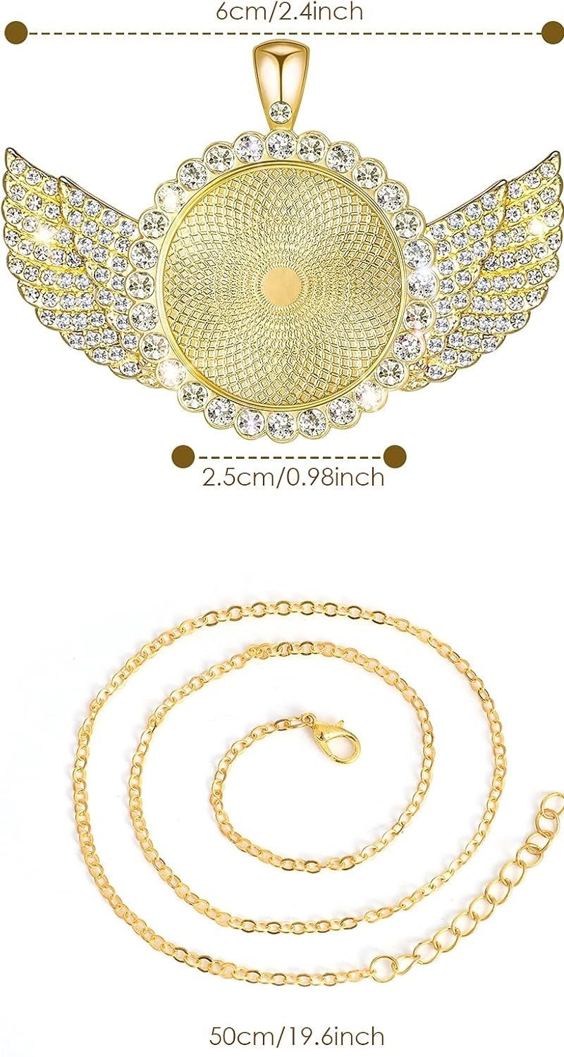 Photo Necklace - Angel Wings