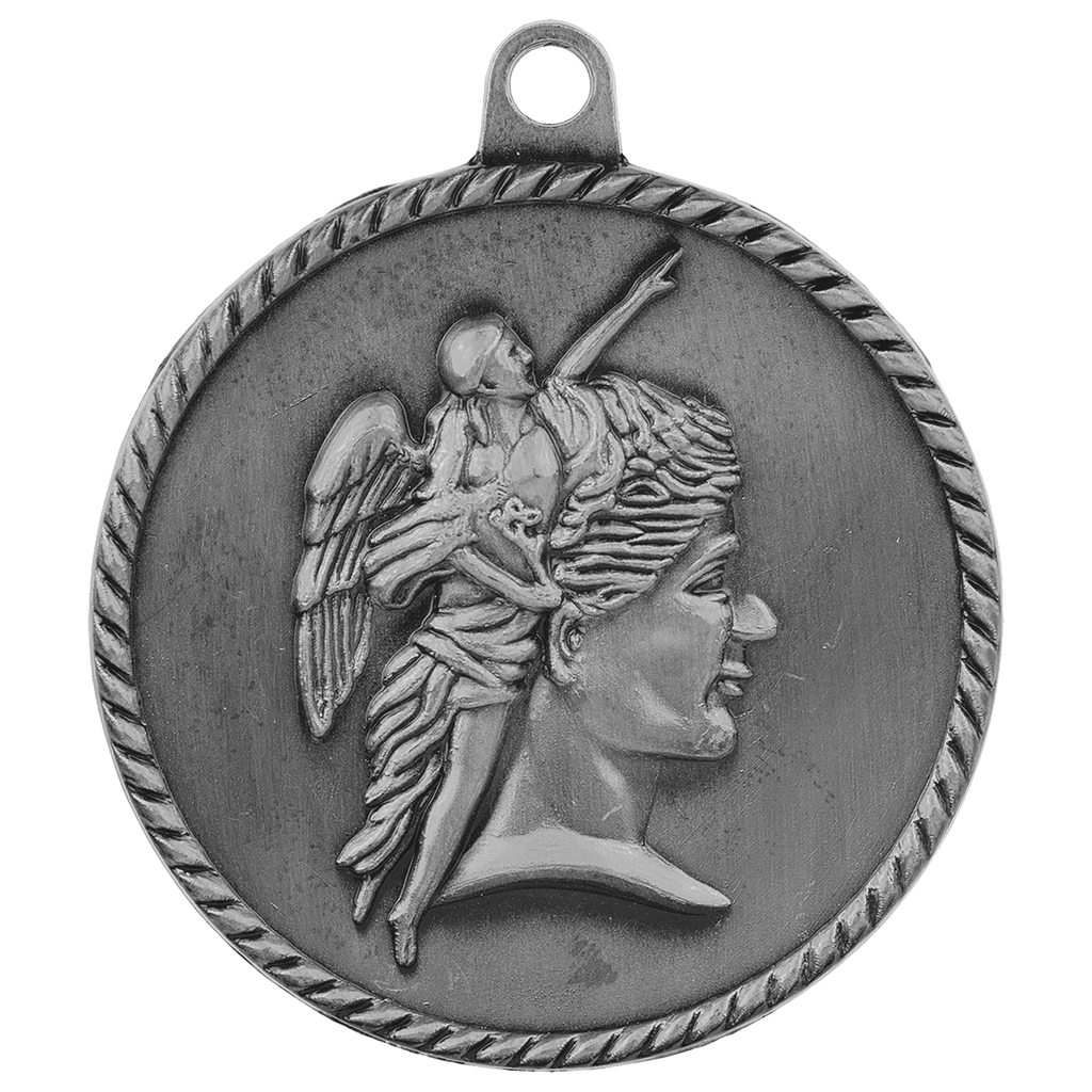 Antique Silver 2" Achievement High Relief Medal