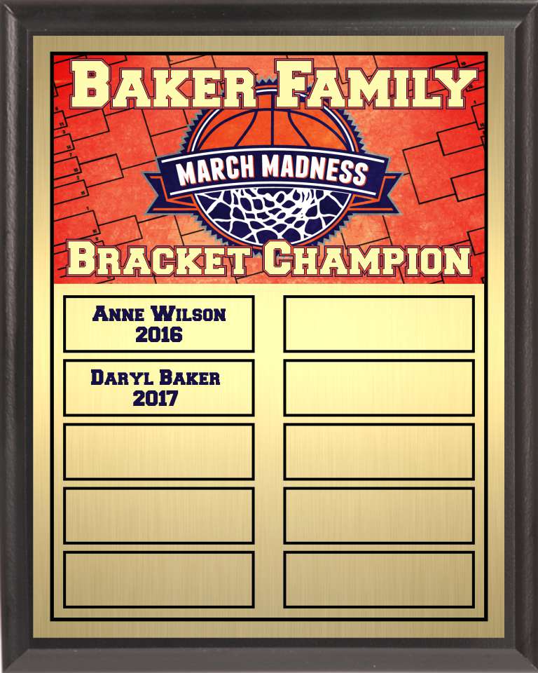 Basketball Theme Full-Color Perpetual Plaque