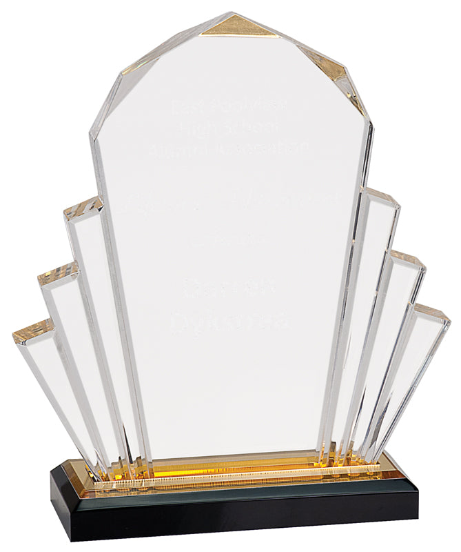 Gold Faceted Impress Acrylic Award