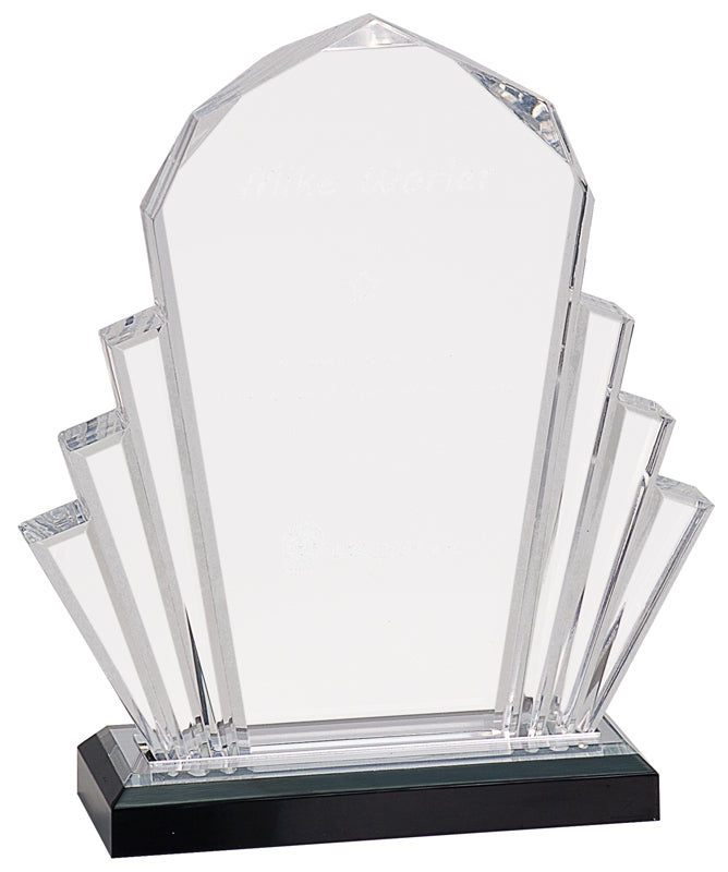 Silver Faceted Impress Acrylic Award